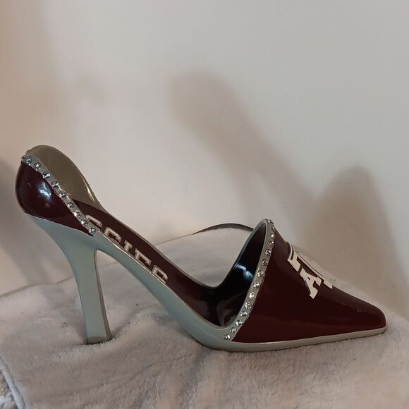 Texas A&M Maroon Stiletto Shoe Bottle Holder - Picture 3 of 5